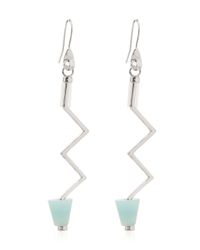 Eddie Borgo | Metallic Zigzag Earrings | Lyst