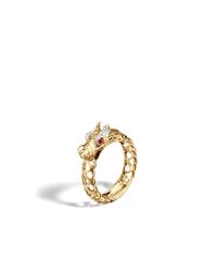 John Hardy | Red Legends Naga Dragon Slim Ring | Lyst