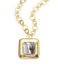 Stephanie Kantis | Metallic Blue Abalone Square Enhancer | Lyst