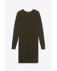 Helmut Lang | Green Wool-cashmere Tunic | Lyst