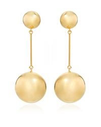J.W.Anderson | Metallic Gold Sphere Drop Earrings | Lyst