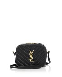 Saint Laurent | Black Monogramme Matelasse Camera Bag | Lyst