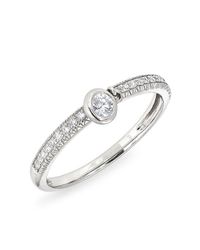 Anne Sisteron - Metallic 14kt White Gold Floating Diamond Eternity Band - Lyst