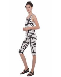 Norma Kamali | Multicolor Racer Tank With Pocket | Lyst
