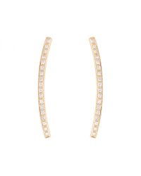 Ginette NY | Pink Arc Diamond Earrings | Lyst