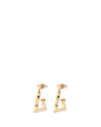 Eddie Borgo | Metallic Cutout Triangle Quartz Earrings | Lyst