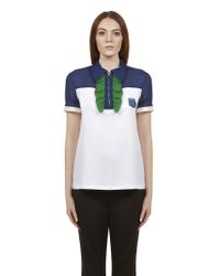 Prada White Echi Preppy Polo Woman
