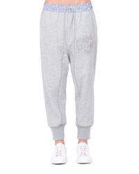 3.1 Phillip Lim - Gray Drawstring Track Pants - Lyst