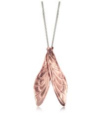 MM6 by Maison Martin Margiela | Pink Brass Pendant Necklace W/Wings | Lyst