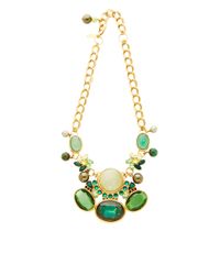 Vickisarge | Green Adele Small Necklace | Lyst