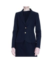 Armani Jeans | Black Suit Jacket 2 Buttons Viscose Stretch | Lyst