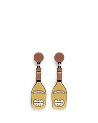 Yazbukey | Yellow 'champagne' Plexiglas Clip Earrings | Lyst