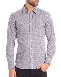Victorinox | Blue Hagen Gingham Sportshirt for Men | Lyst
