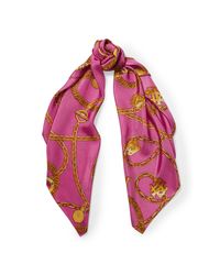 Ralph Lauren | Pink Equestrian Silk Scarf | Lyst