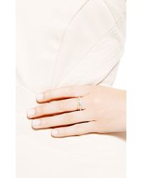 Janis Savitt | Metallic Gold with White Diamond Band Ring | Lyst