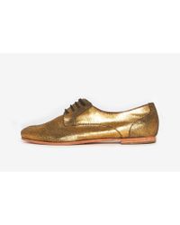 Rachel Comey | Metallic Novak Oxfords - Distressed Gold | Lyst