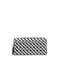 Diane von Furstenberg | Black Voyage Zip Continental Leather Wallet | Lyst