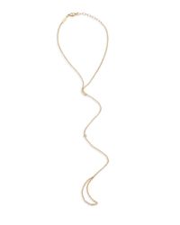 Jacquie Aiche | Metallic Diamond & 14k Yellow Gold Single-bezel Toe Anklet | Lyst