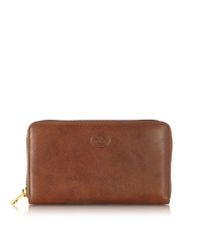 The Bridge - Brown Story Donna Leather Women'S Zip Around Wallet - Lyst