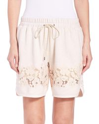 3.1 Phillip Lim | Beige French Terry Shorts | Lyst