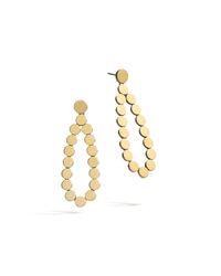 John Hardy | Metallic Dot Tear Drop Earrings | Lyst