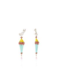 Lydia Courteille | One Of A Kind Multicolor Drop Earrings | Lyst