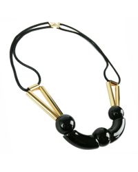 Marion Vidal - Metallic Green And Rose Marble Necklace - Lyst