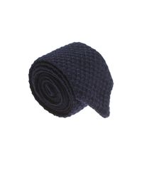 Lardini - Blue Wool Tricot Tie for Men - Lyst
