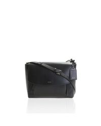 DKNY - Black Leather Messenger Bag - Lyst