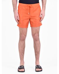 Moncler - Orange Nylon Swim Shorts for Men - Lyst