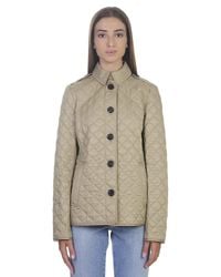 Burberry - Natural Quilted Beige Ashurst Jacket - Lyst