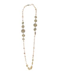 Rosantica - Metallic Stone Long Beaded Chain Necklace - Lyst