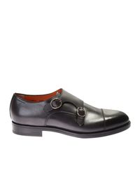 Santoni - Multicolor Leather Buckle Strap Monk Shoes for Men - Lyst