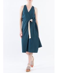 Acne Studios | Blue Darkpetrol Chen Waisted Dress | Lyst