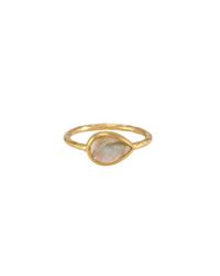 Melinda Maria | Metallic Nell Ring With Labradorite Stone | Lyst