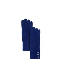 Michael Kors | Blue Waffle Stitch Gloves - 100% Bloomingdale's Exclusive | Lyst