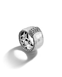 John Hardy | Metallic Overlap Band Ring | Lyst