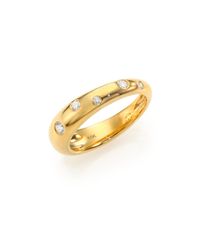 Kwiat | Metallic Cobblestone Diamond & 18k Yellow Gold Band Ring | Lyst