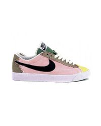 Nike | Pink Wmns Blazer Low Classic Carnation Black Khaki Green | Lyst