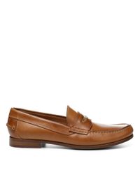 Donald J Pliner - Brown Natale Dipped Calf Leather Loafer for Men - Lyst