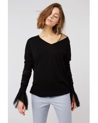 Dorothee Schumacher - Black Sensitive Transparency T-shirt 1/1 - Lyst