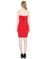 Space Style Concept | Red Viscose Crepe Bow Dress | Lyst