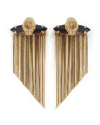 Iosselliani | Metallic Panther Earrings | Lyst
