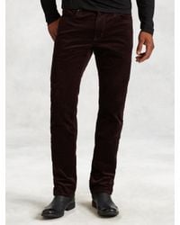 John Varvatos | Brown Cotton Cord Bowery Jean for Men | Lyst
