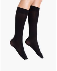 Falke | Black Pure Matt 50 Knee-high | Lyst