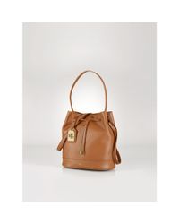 Ralph Lauren | Brown Crawley Leather Drawstring Bag | Lyst