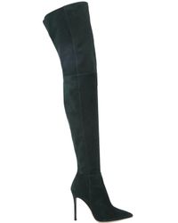 Gianvito Rossi | Green 100mm Suede Over-the-knee-boots | Lyst