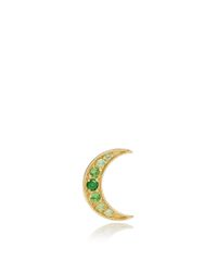 Andrea Fohrman | Green Crescent Moon Stud | Lyst