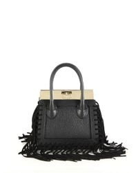 Dee Ocleppo | Black Roma Mini Convertible Fringed Leather & Suede Tote | Lyst