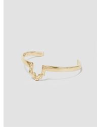 Odette New York - Metallic Stepped Cuff Brass - Lyst